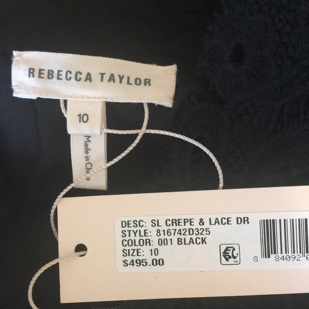 NWT Rebecca Taylor Black Lace Dress Size 6 & 10 - Picture 5 of 8